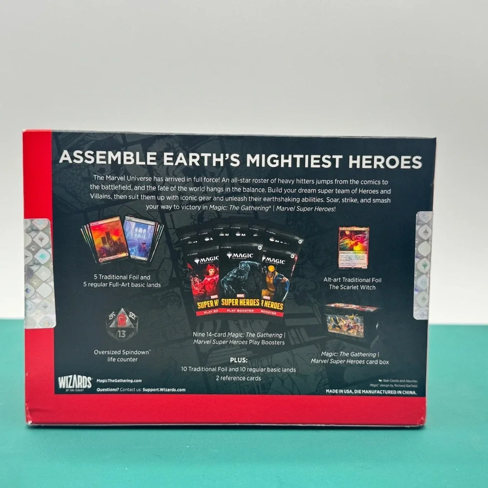 Magic: The Gathering Marvel Super Heroes Bundle Factory Sealed 9 Play Boosters
